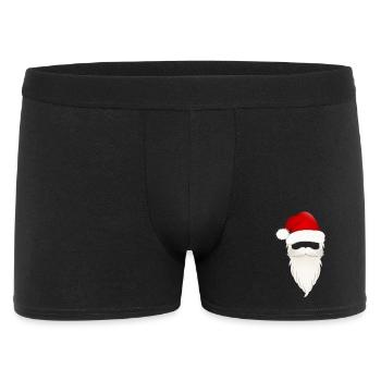 Père Noël Père Noël Barbe et chapeau - Boxer Homme - noir - Devant
