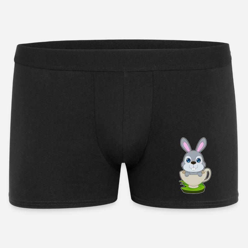 Mug lapin - Boxer Homme - noir