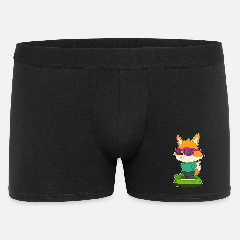 Fuchs Sonnenbrille - Männer Boxer Shorts - Schwarz
