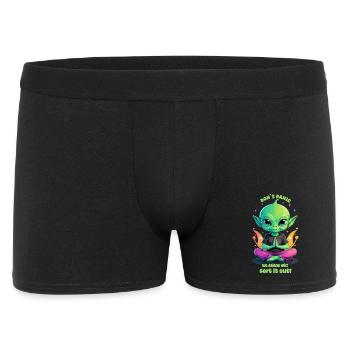 Cute Alien régule cela ! - Boxer Homme - noir - Devant