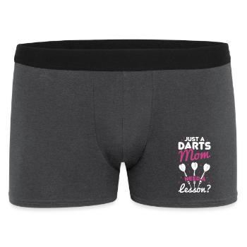 Darter Mom - Do You Need a Lesson - Men's Boxer Shorts - charcoal grey - Front
