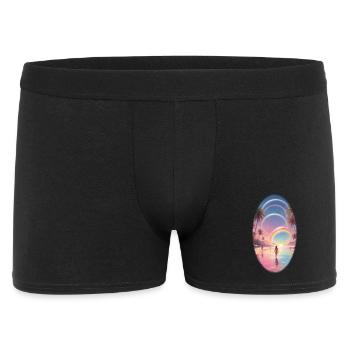 Pastel Beach Rainbow Dream - Men's Boxer Shorts - black - Front
