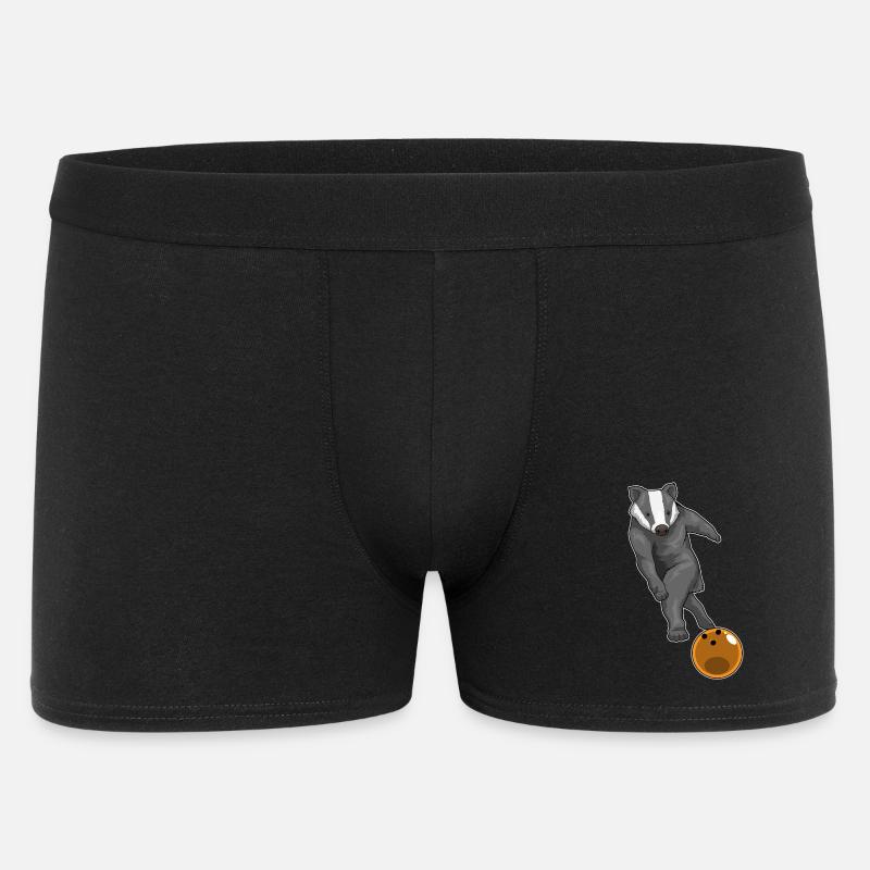 Badger Boule de bowling - Boxer Homme - noir