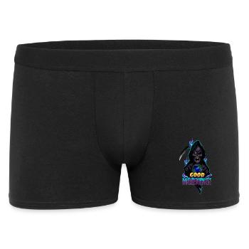 Neon Sensenmann Guten Morgen - Männer Boxer Shorts - Schwarz - Vorne