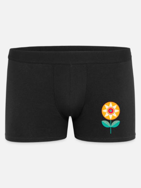 Süße bunte Blume - Männer Boxer Shorts - Schwarz