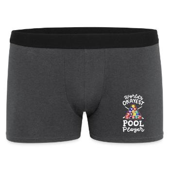 Billardspieler Billard - Männer Boxer Shorts - Anthrazit - Vorne
