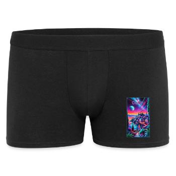Corfu Greece cities design - Men's Boxer Shorts - black - Front