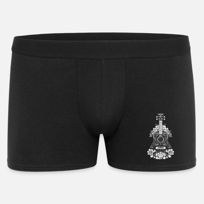 Ukulele Comic-Stil - Männer Boxer Shorts - Schwarz