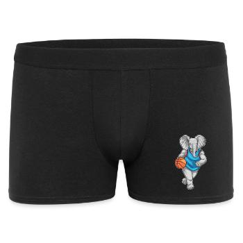 Elephant Basketball Player Basketball - Men's Boxer Shorts - black - Front