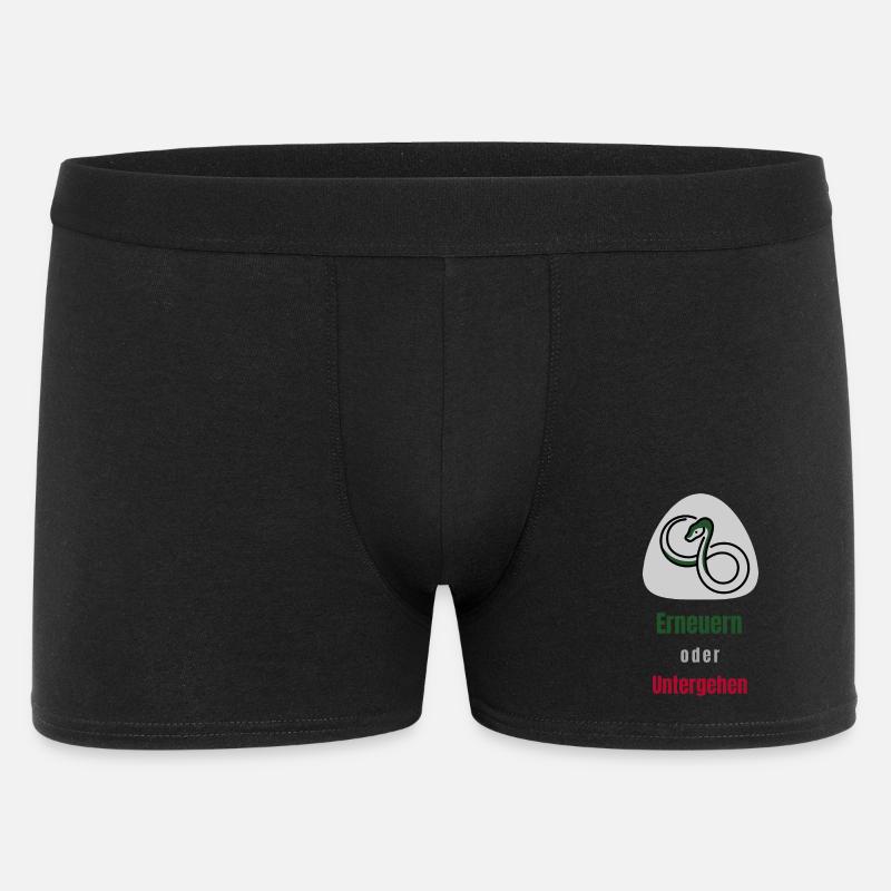 Erneuern oder Untergehen - Männer Boxer Shorts - Schwarz