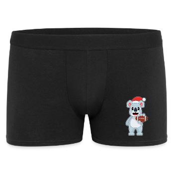 Football américain Koala Christmas - Boxer Homme - noir - Devant