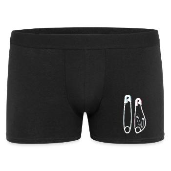 Announcement Twins Birth Son & Daughter - Men's Boxer Shorts - black - Front
