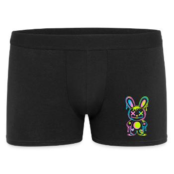 Creepy Cute Kawaii Bunny Neon Gothic Grunge - Men's Boxer Shorts - black - Front
