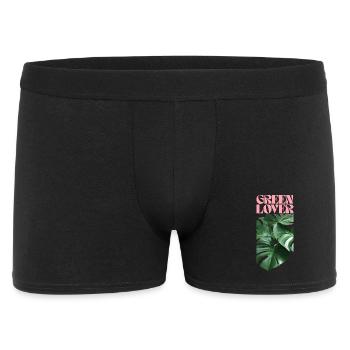Tropical Monstera Green Lover Design - Men's Boxer Shorts - black - Front
