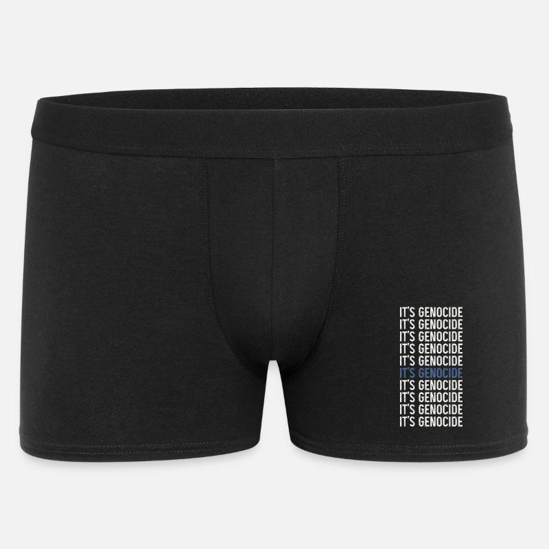 Phrase typographique Génocide répété - Boxer Homme - noir