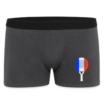 Padel-Frankreich - Männer Boxer Shorts - Anthrazit - Vorne