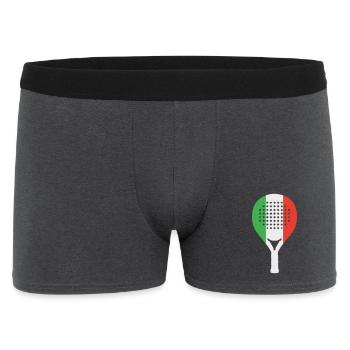 Padel-Italia - Männer Boxer Shorts - Anthrazit - Vorne