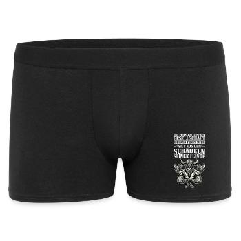 Wikinger Nordische Mythologie Götter - Männer Boxer Shorts - Schwarz - Vorne
