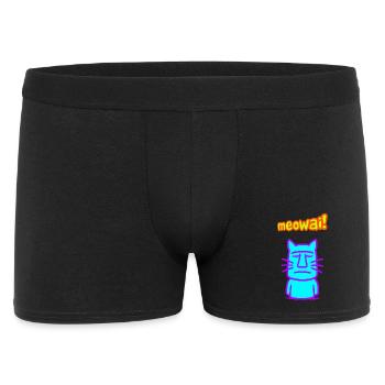 Moai Cat - Men's Boxer Shorts - black - Front
