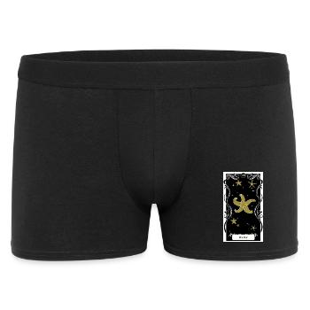 Der Stern - Männer Boxer Shorts - Schwarz - Vorne