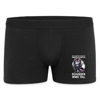 Aujourd’hui, je veux faire quelque chose avec les gens Pousser - Boxer Homme - noir - Devant