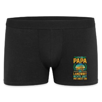 Je suis père et fermier. Rien ne me fait peur. - Boxer Homme - noir - Devant
