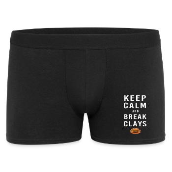 Schützenkönig Clay Pigeon Targets Schützenfest - Men's Boxer Shorts - black - Front
