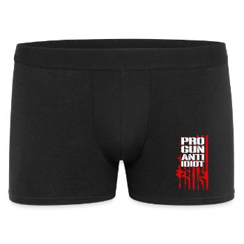 Pro-guns, anti-idiot - Men's Boxer Shorts - black - Front