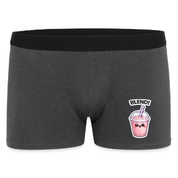 Kawaii Smoothie Becher BLEND - Männer Boxer Shorts - Anthrazit - Vorne