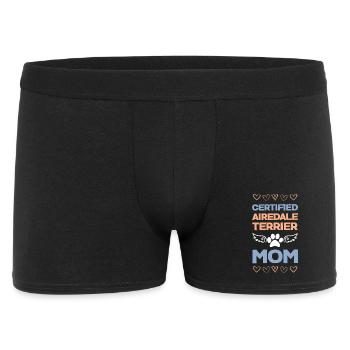 Maman Airedale Terrier - Boxer Homme - noir - Devant