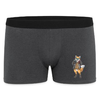 Fox Poker Poker Chips Card Game - Men's Boxer Shorts - charcoal grey - Front