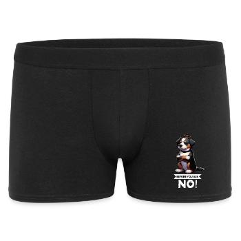 Before You Ask Appenzeller Sennenhund Sennenhunde - Männer Boxer Shorts - Schwarz - Vorne