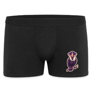 Crazy Toucan with Sunglasses - Men's Boxer Shorts - black - Front