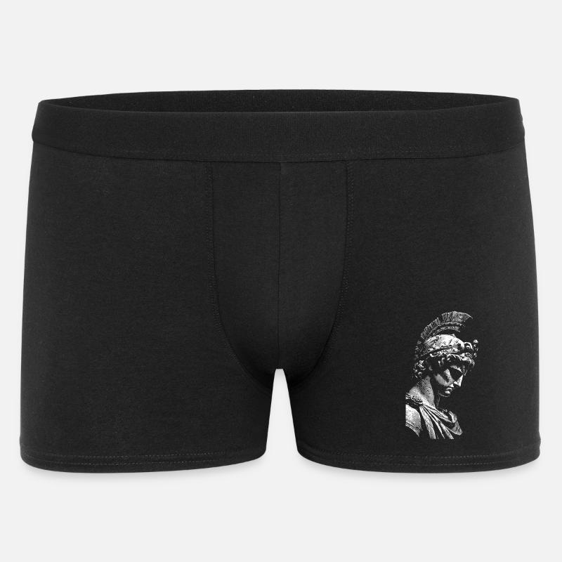Stampa a contrasto della statua dell'eroe antico - Boxer da uomo - nero