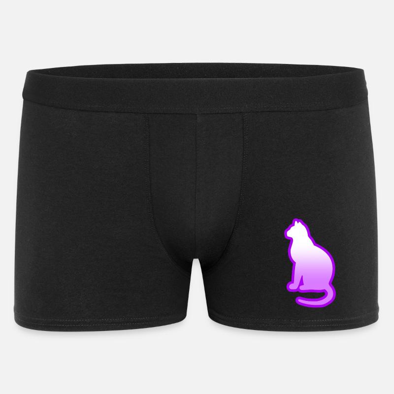 Katze - Männer Boxer Shorts - Schwarz
