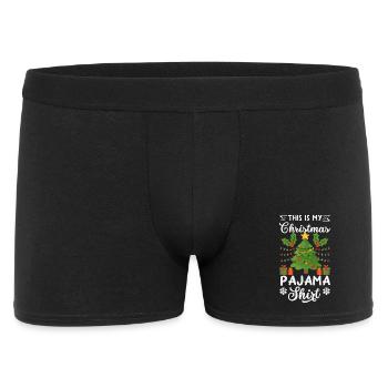 Drôle de t-shirt de Noël cadeau de Noël - Boxer Homme - noir - Devant