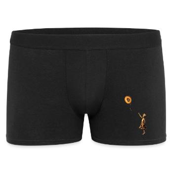 Fille Ballon Bitcoin - Boxer Homme - noir - Devant