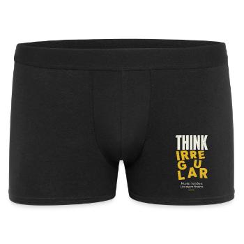 Think Irregular - Männer Boxer Shorts - Schwarz - Vorne