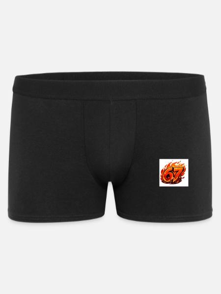 Fire Logo67 - Men's Boxer Shorts - black