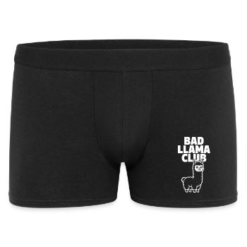 Bad Llama Club – Cheeky Llama - Men's Boxer Shorts - black - Front