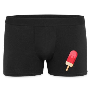 Eis am Stiel am Stiel - Männer Boxer Shorts - Schwarz - Vorne