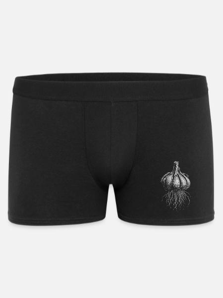 Knoblauch - Männer Boxer Shorts - Schwarz