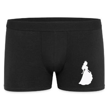 Königliche Prinzessin Silhouette - Männer Boxer Shorts - Schwarz - Vorne