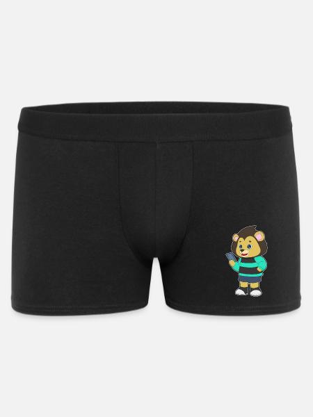 Lion Smartphone - Men's Boxer Shorts - black