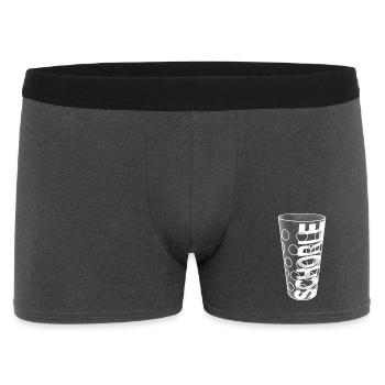 Schorleglas white - Männer Boxer Shorts - Anthrazit - Vorne