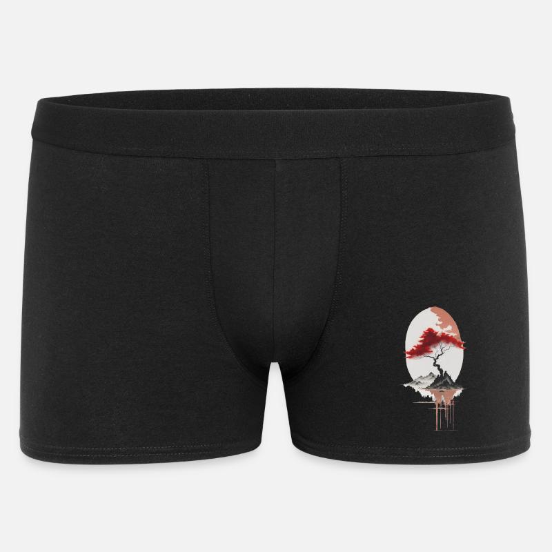 asiatische Insel - Männer Boxer Shorts - Schwarz