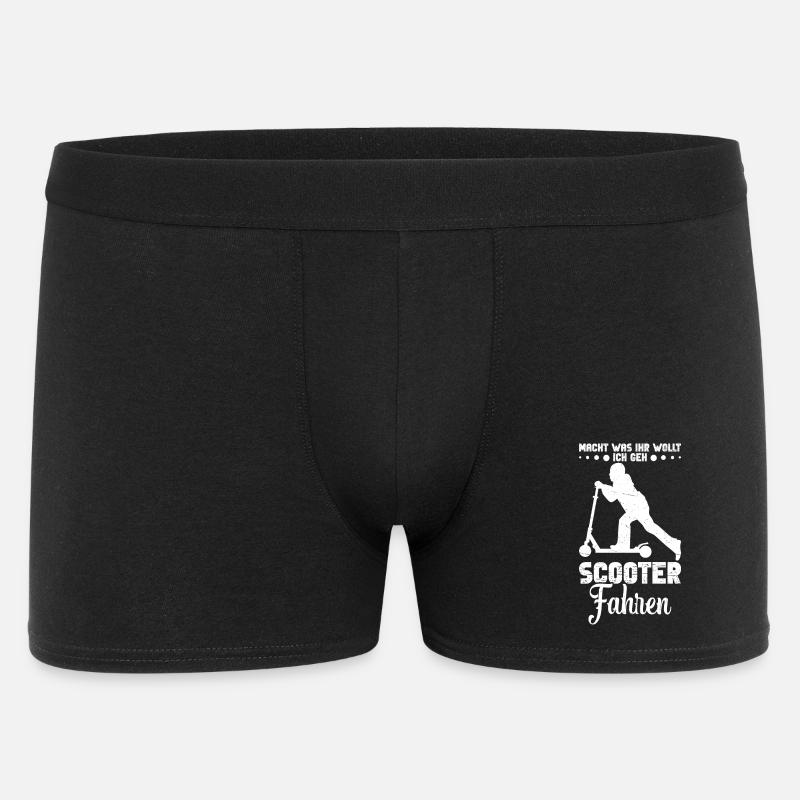 Tretroller Stuntscooterliebhaber Stuntroller - Männer Boxer Shorts - Schwarz