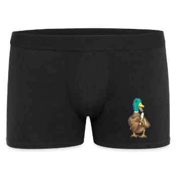 Ente Banane - Männer Boxer Shorts - Schwarz - Vorne