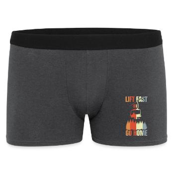 Snowboarding Joke - Men's Boxer Shorts - charcoal grey - Front