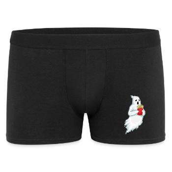 Geist Halloween Pommes frites - Männer Boxer Shorts - Schwarz - Vorne